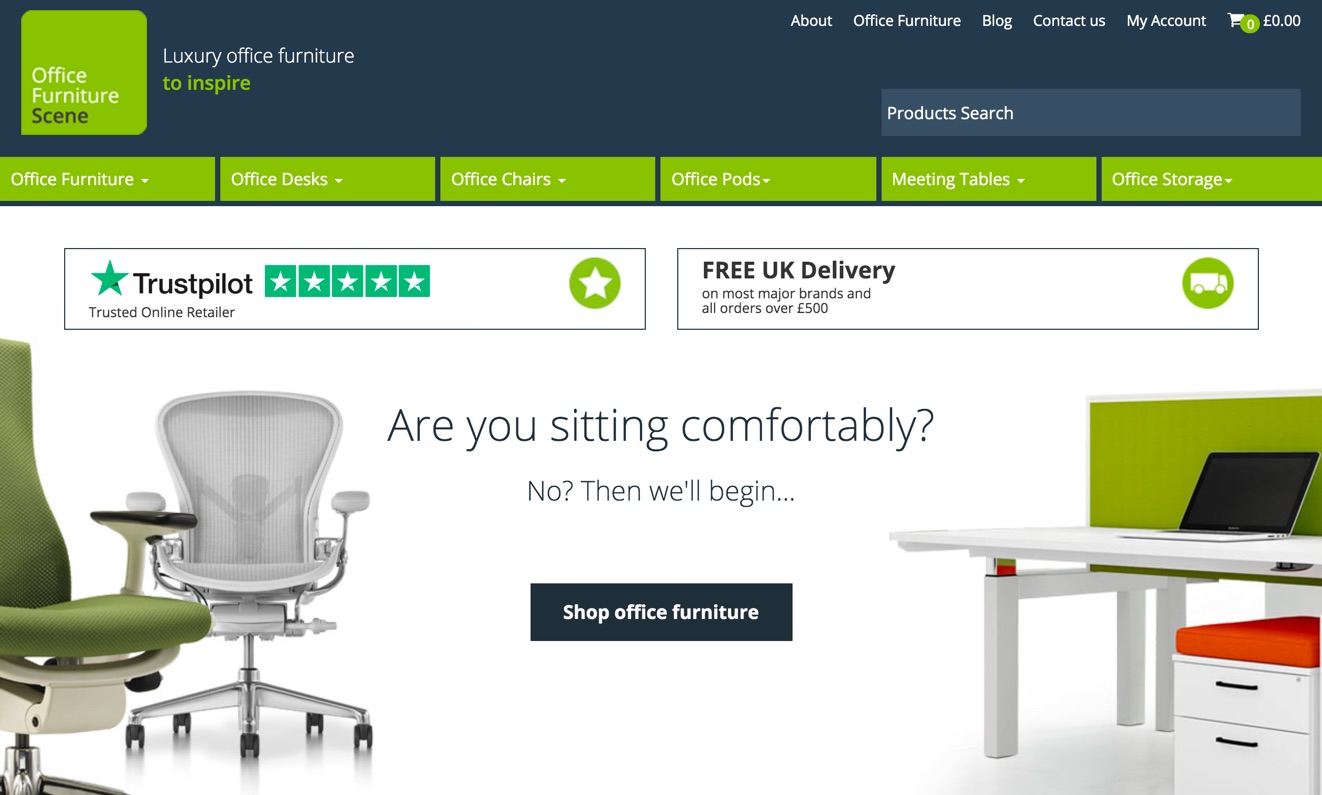 Office Furniture Scene Website Nu Image Design