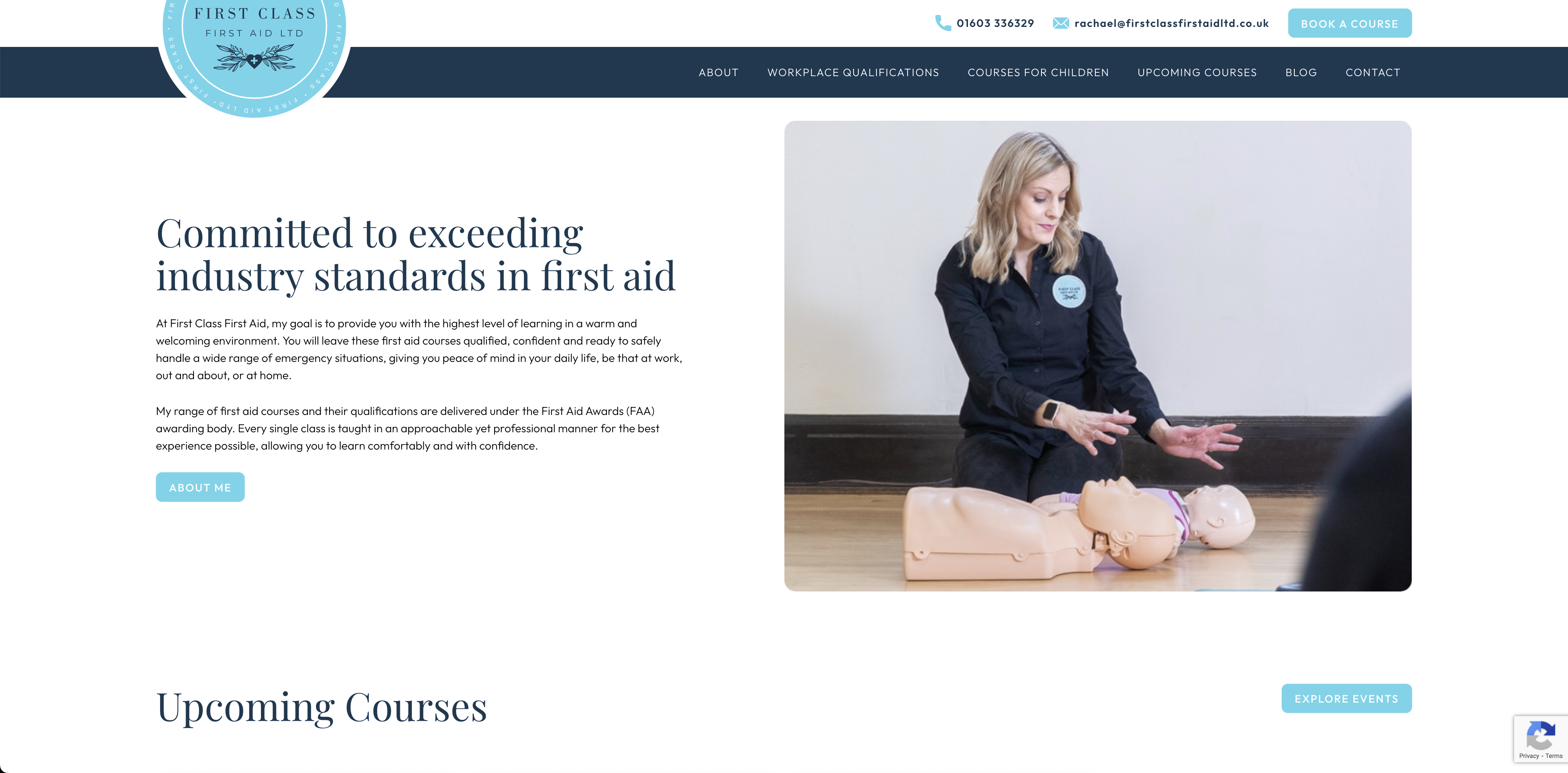 first class first aid website