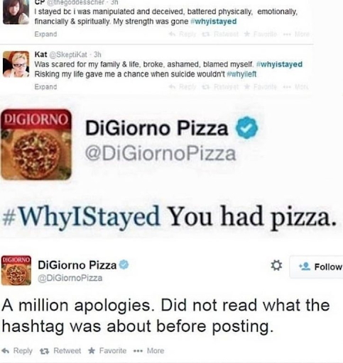 Insensitive DiGiorno tweet