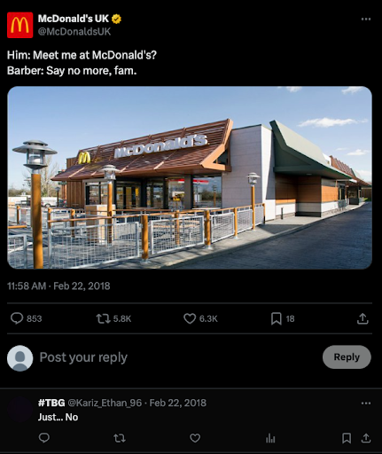 McDonald's tweet